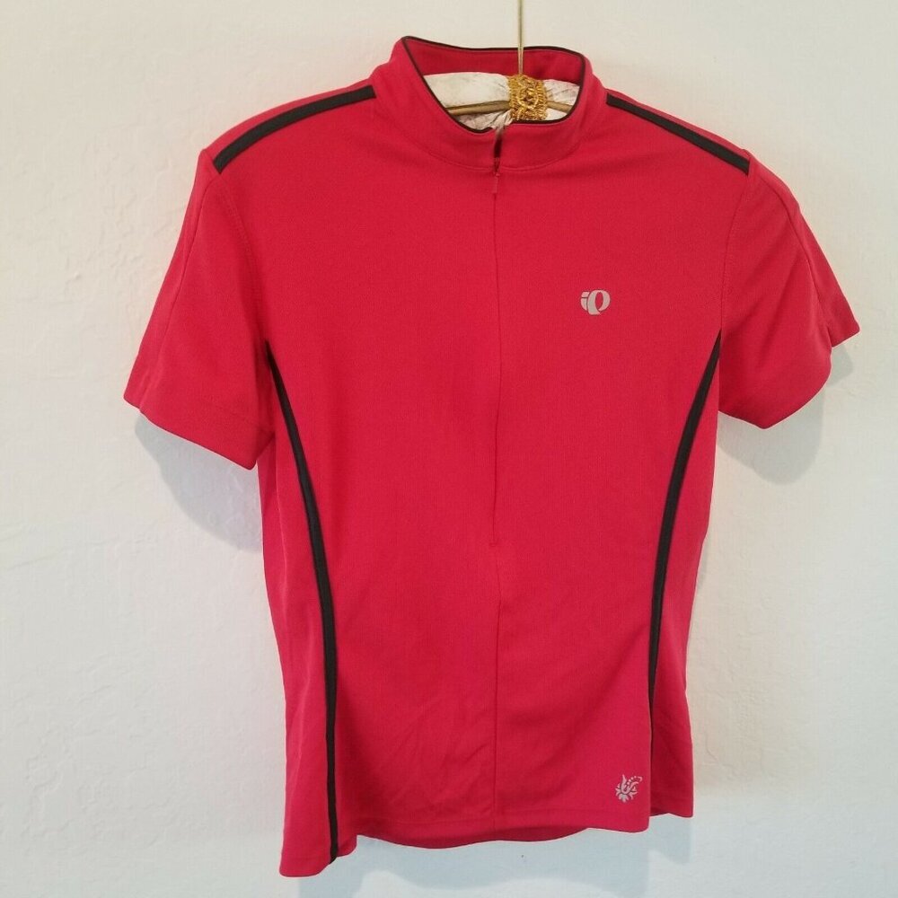 Pearl Izumi Select Womens Half Zip Cycling Jersey Top Large Red Short Sleeve